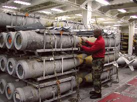 Kitty Hawk ammunition bunker shown to media